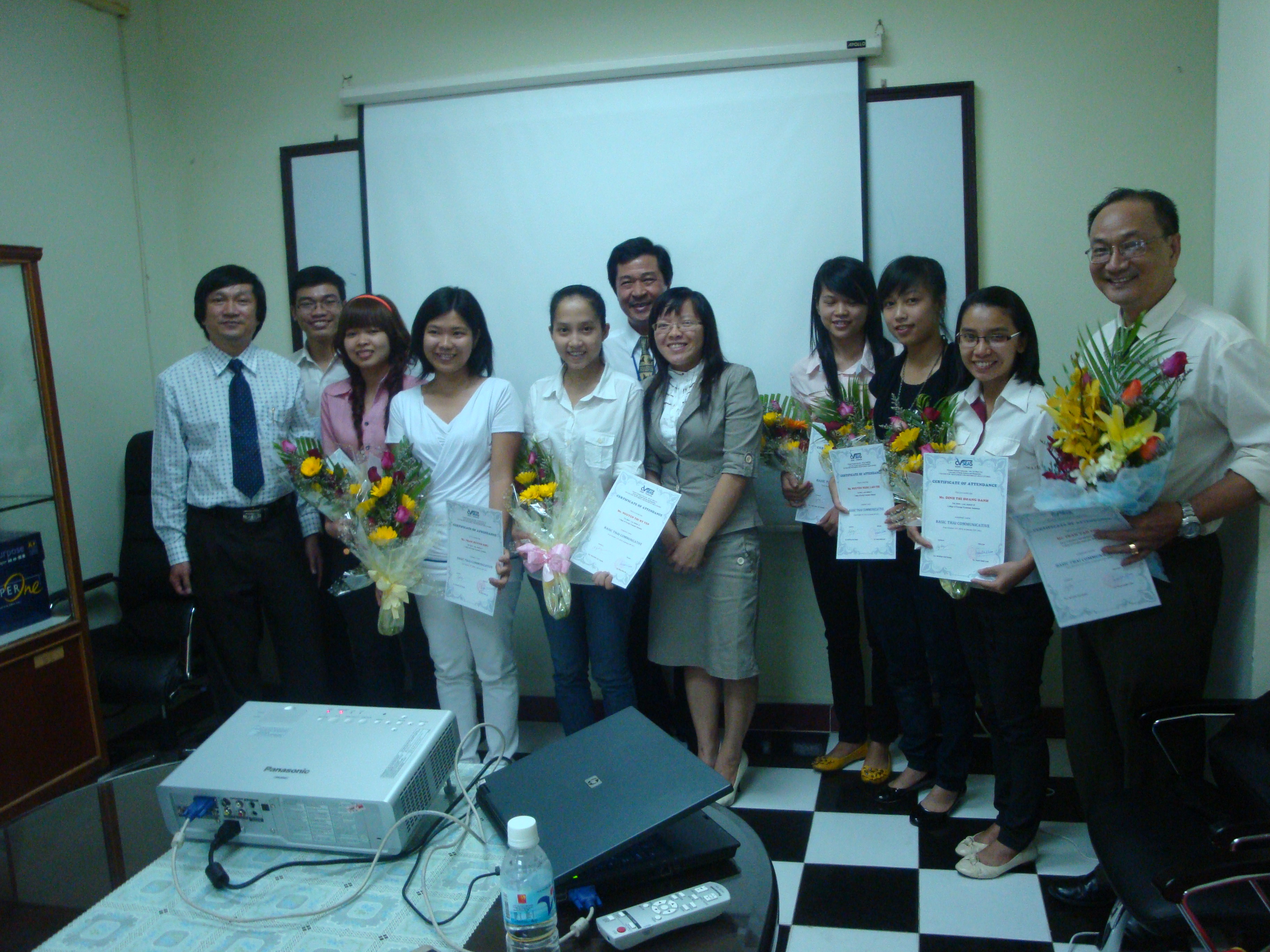 Summary Ceremony of Thai language class at College of Foreign Economic Relations, Ho Chi Minh City